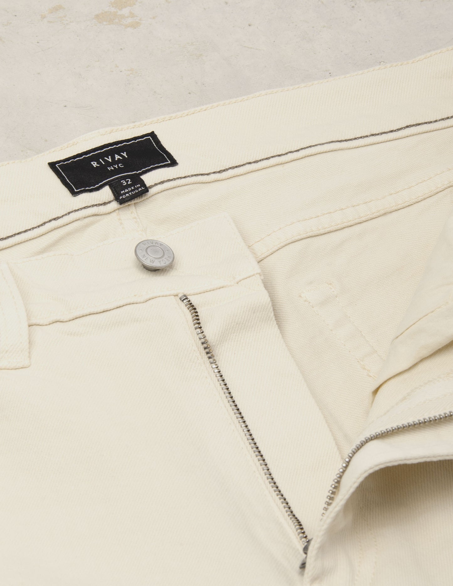 Wade Garment Dyed Five Pocket Pant in Natural