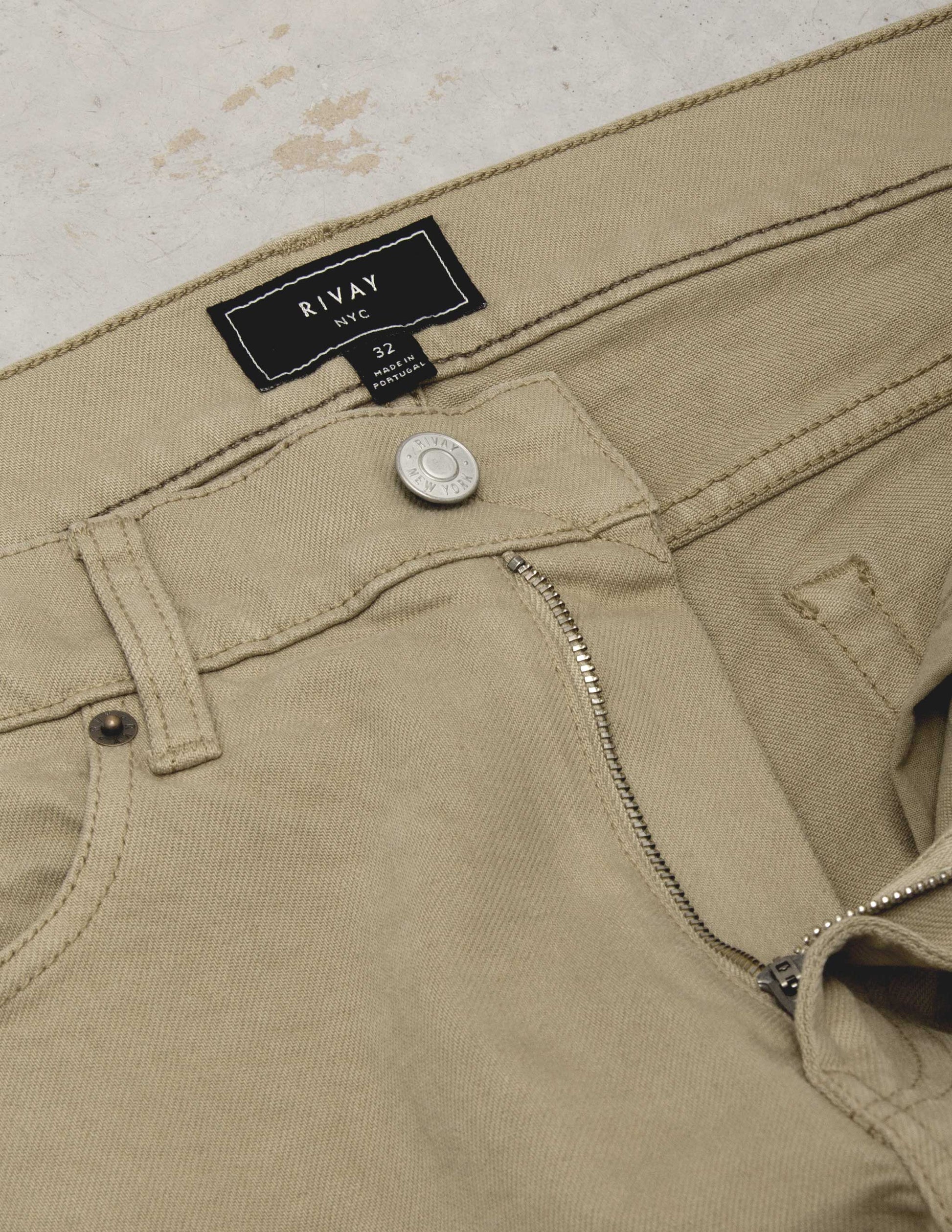 Wade Garment Dyed Five Pocket Pant in Sand