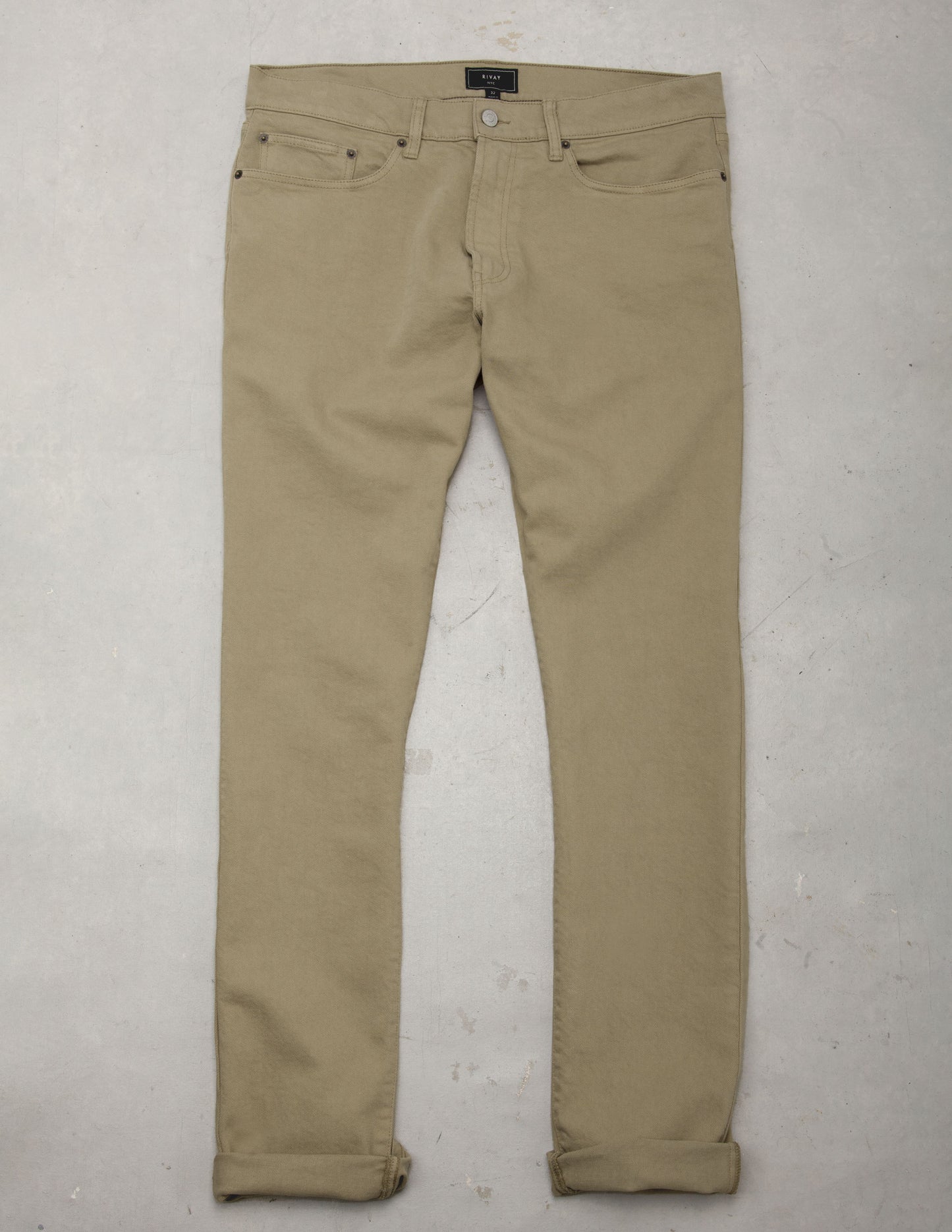 Wade Garment Dyed Five Pocket Pant in Sand