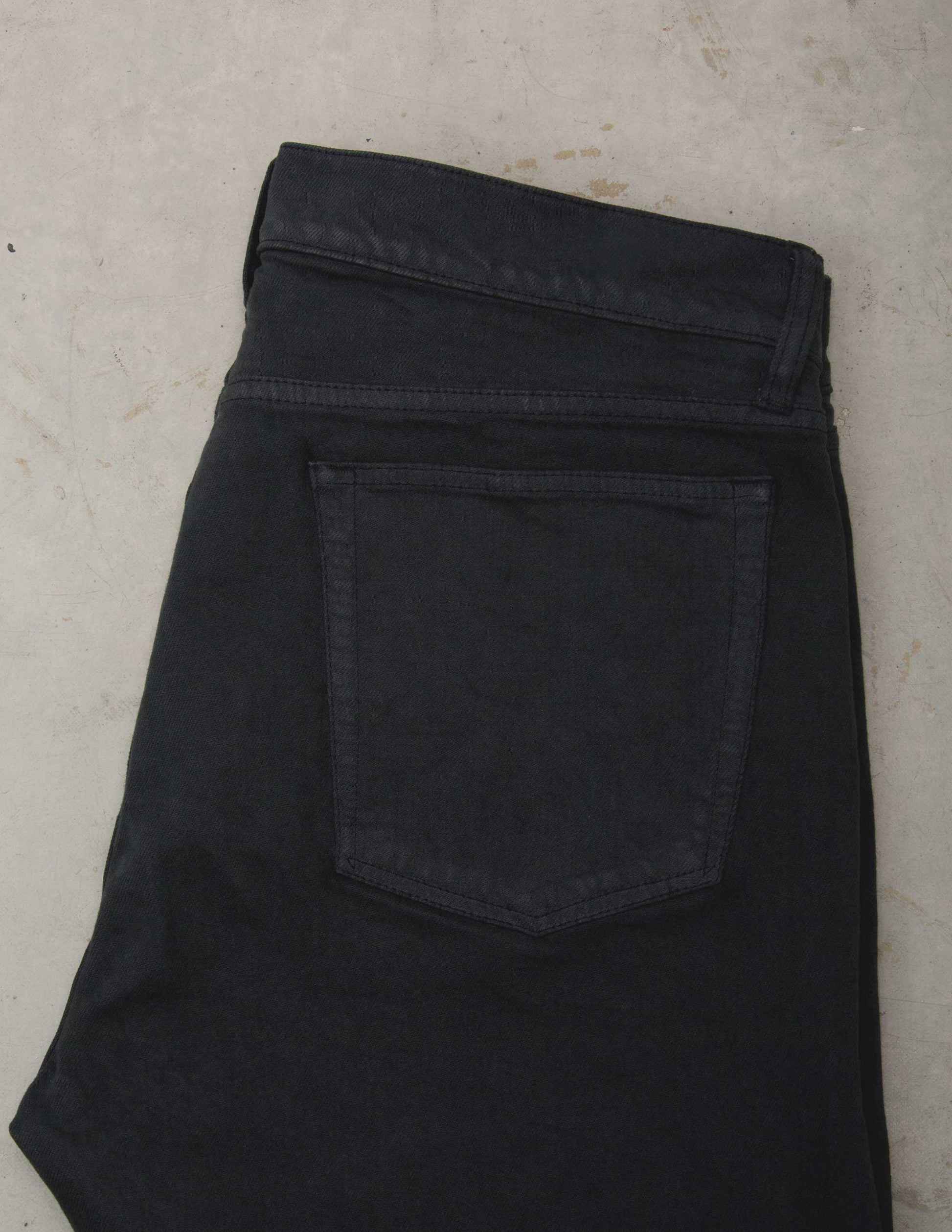 Wade Garment Dyed Five Pocket Pant in Washed Black