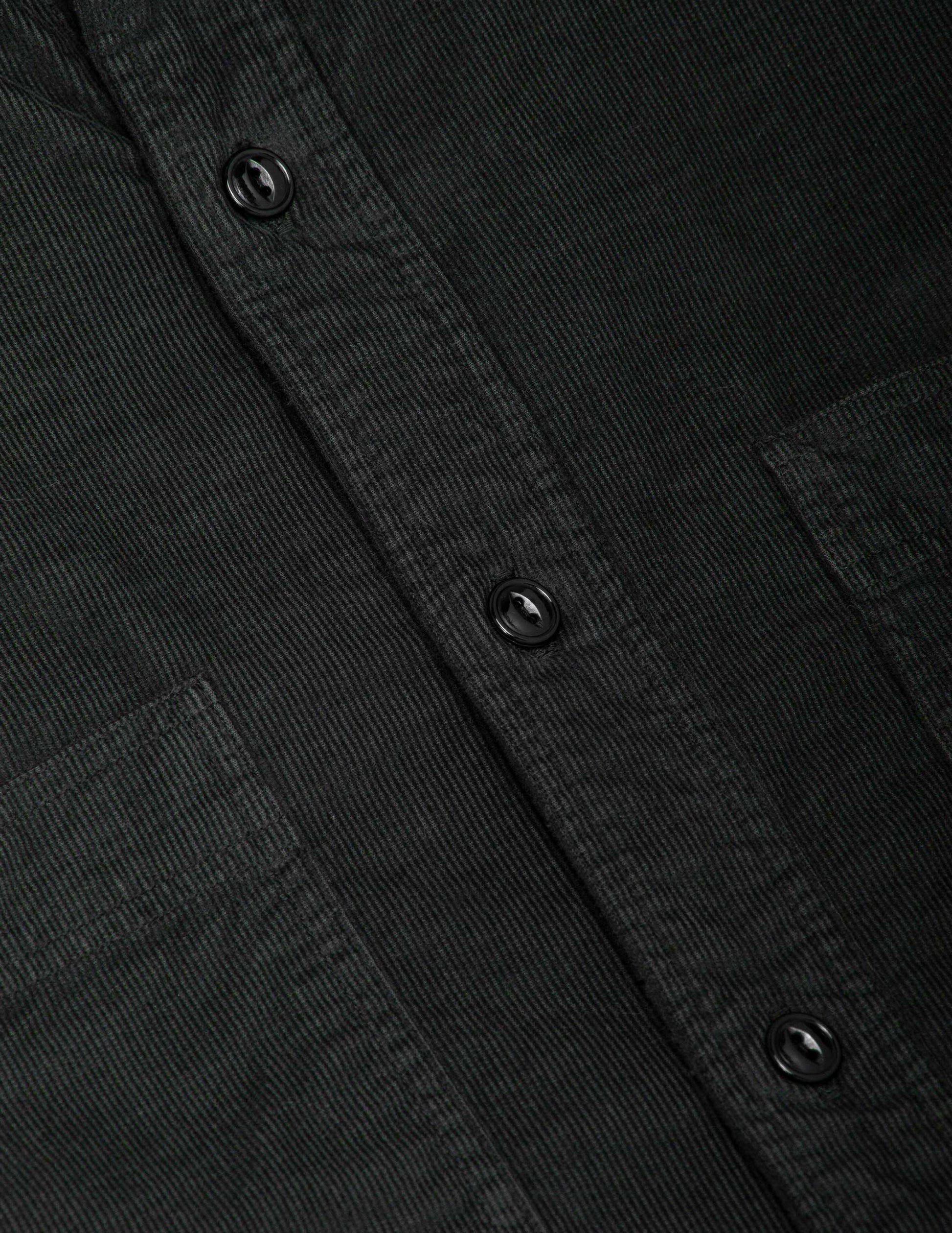 Barnes Garment Dyed Corduroy Workshirt in Shadow