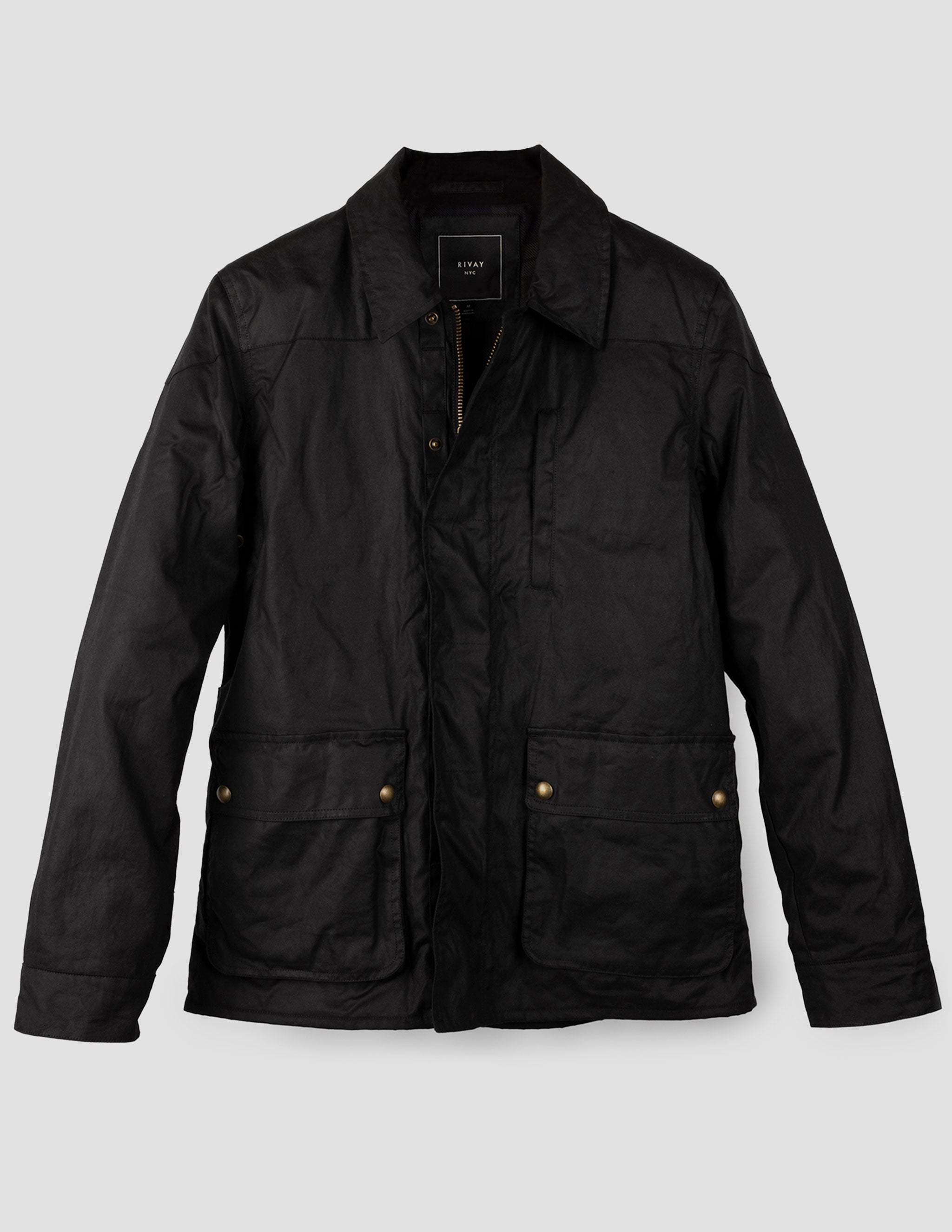 Mens waxed cotton field jacket online