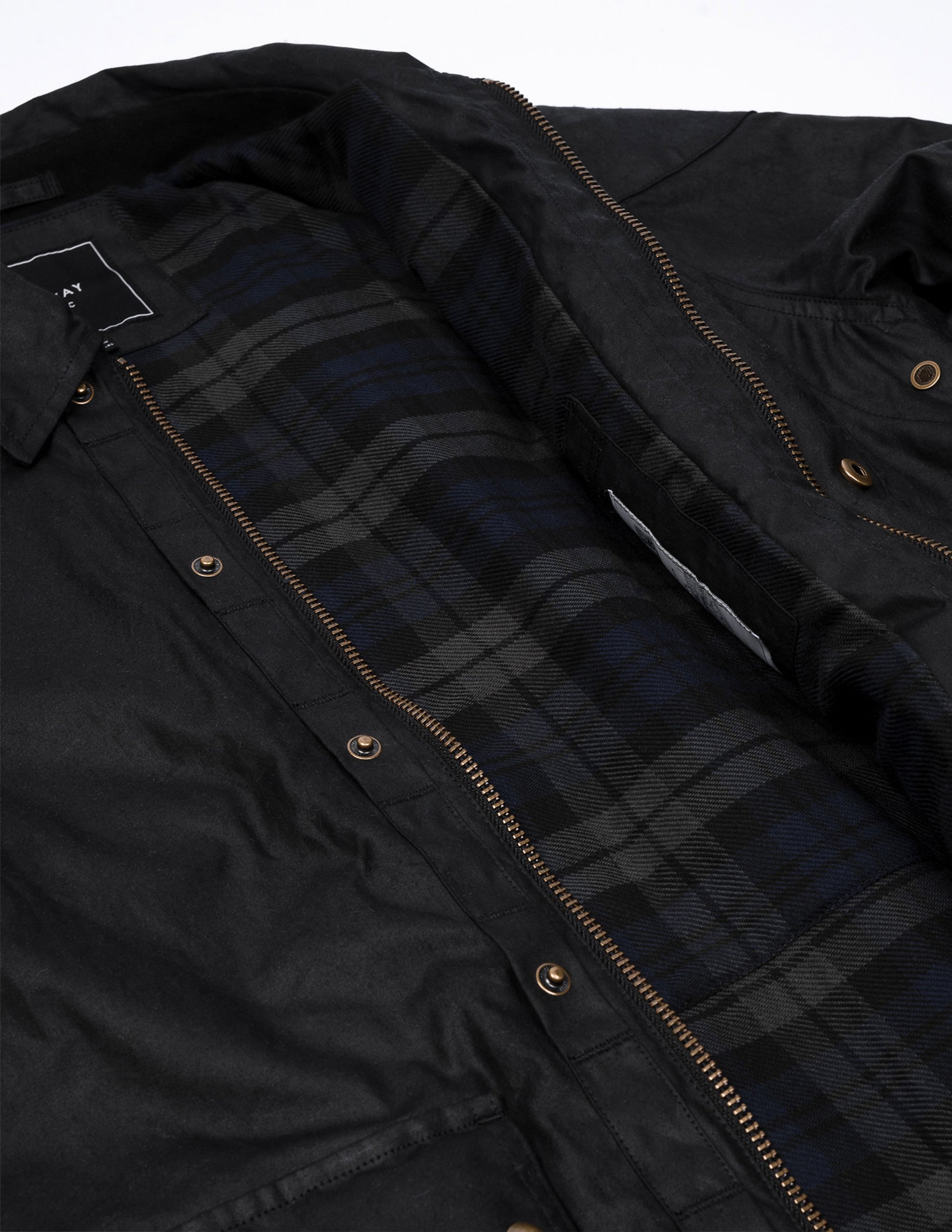 Rivay Delaney Waxed Cotton Mens Jacket