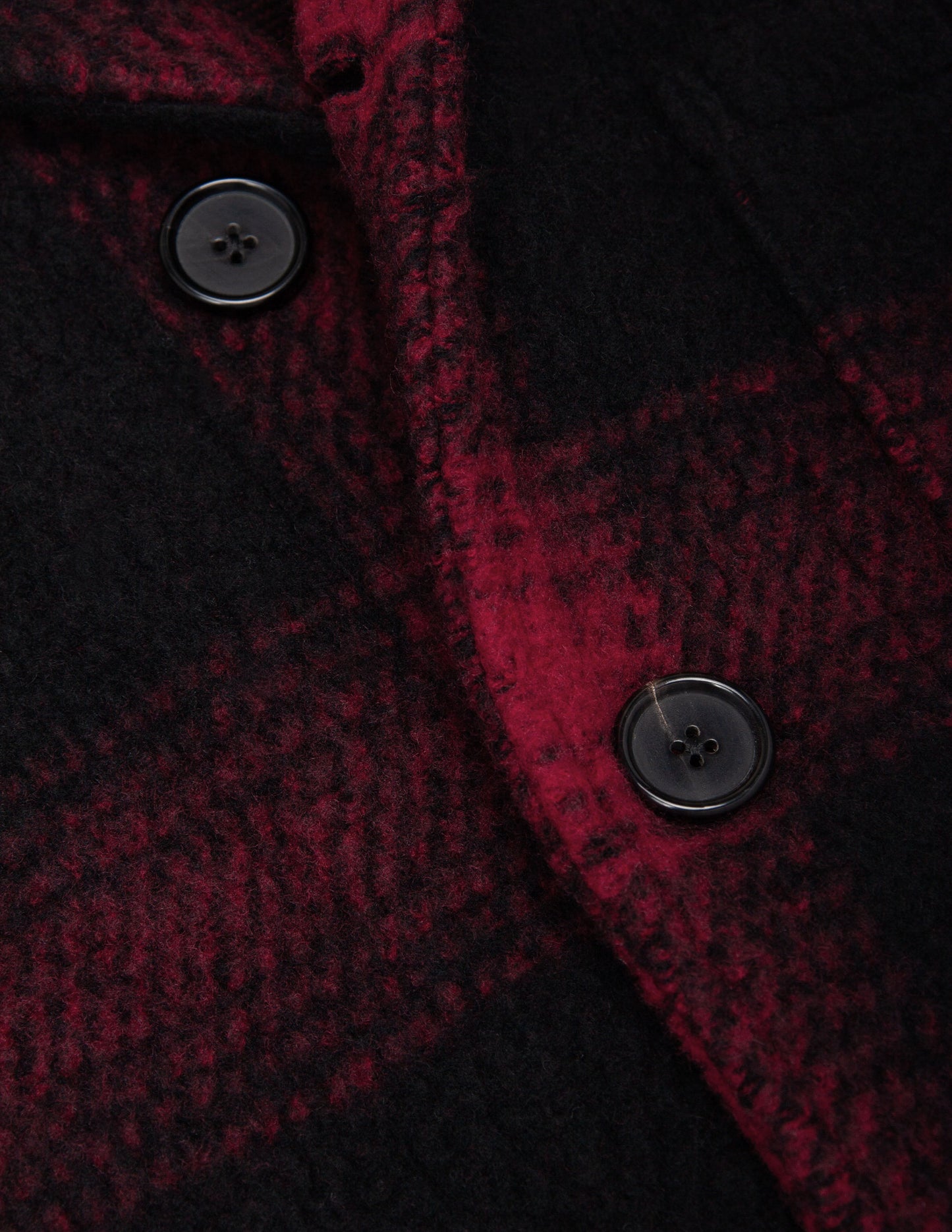 Rivay Hale Wool Cardigan in Buffalo Plaid