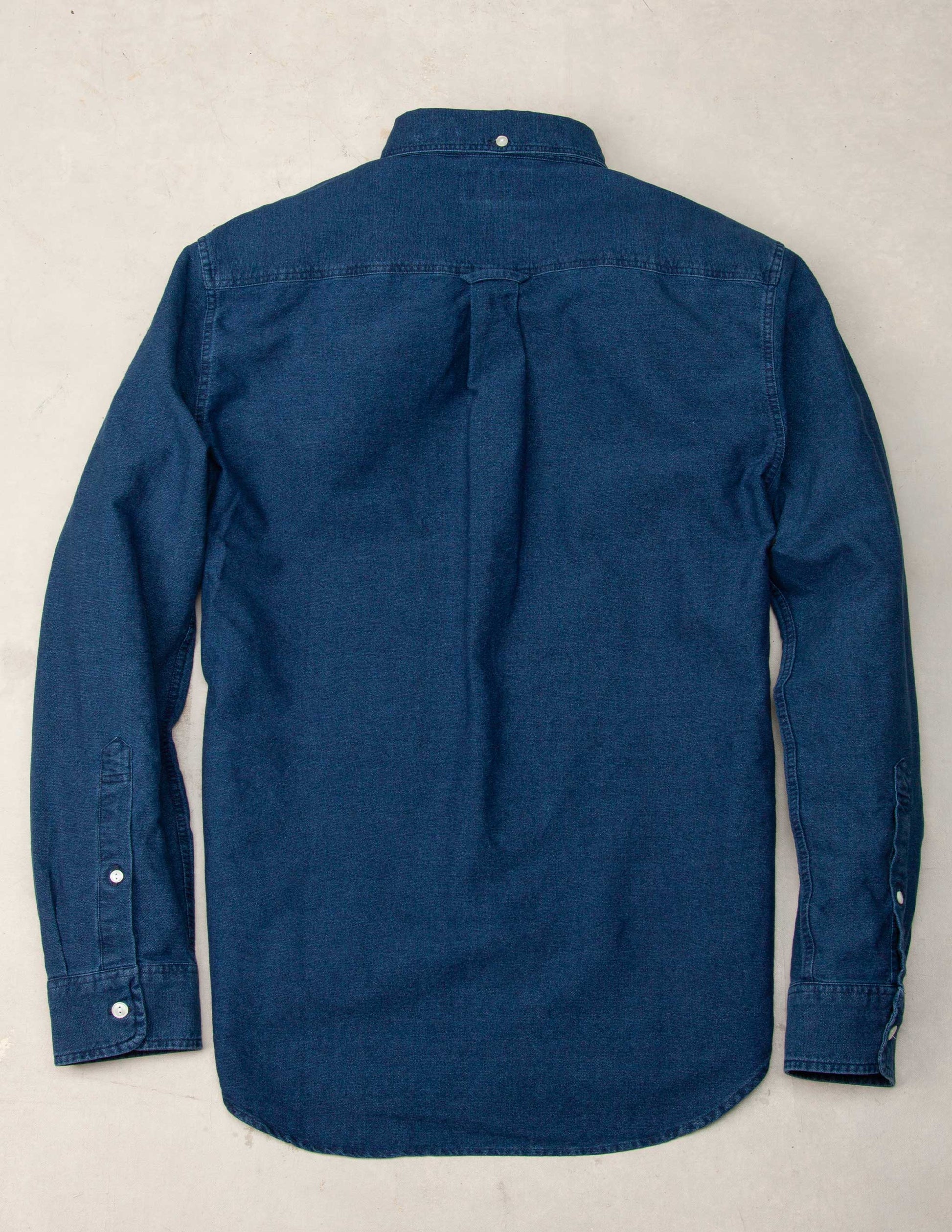 York Indigo Oxford Button Down in Medium Wash