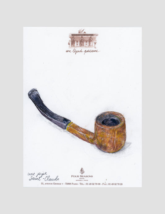 J. Cournoyer Drawing- Pipe on Four Seasons