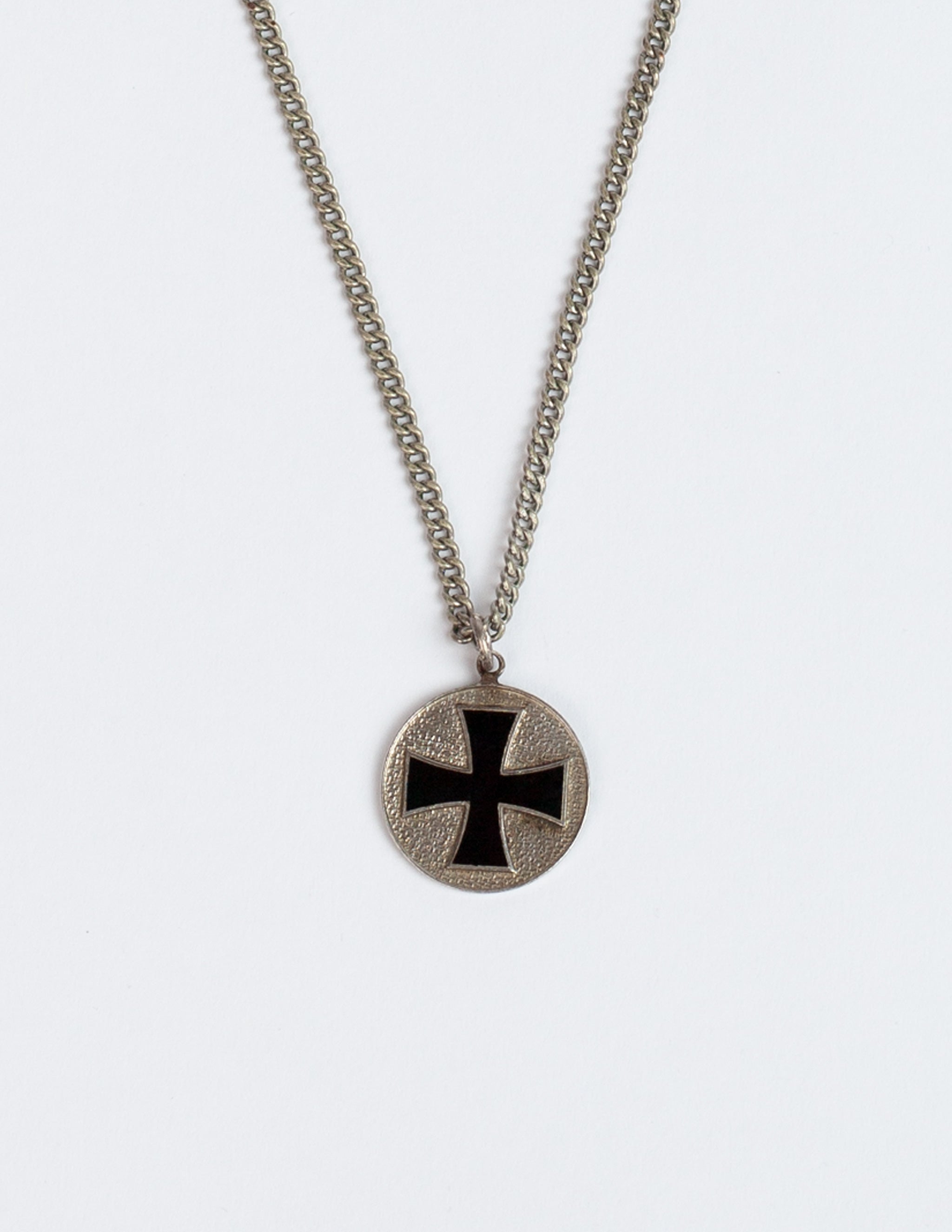 Surfer Necklace with silver Mens Cross Pendant - Zulasurfing Studios