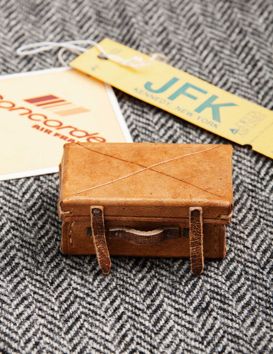 Salesman Sample Leather Suitcase