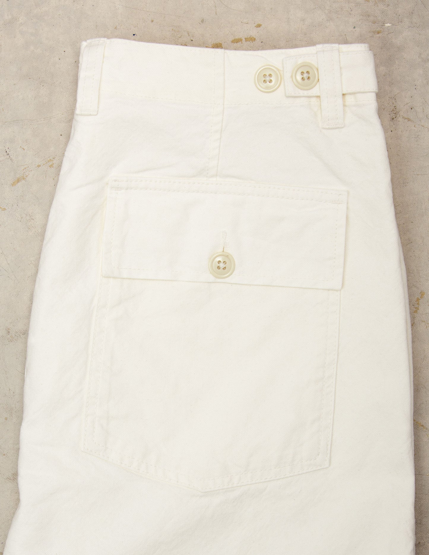 Series II Garment Dyed Utility Pant in Chalk