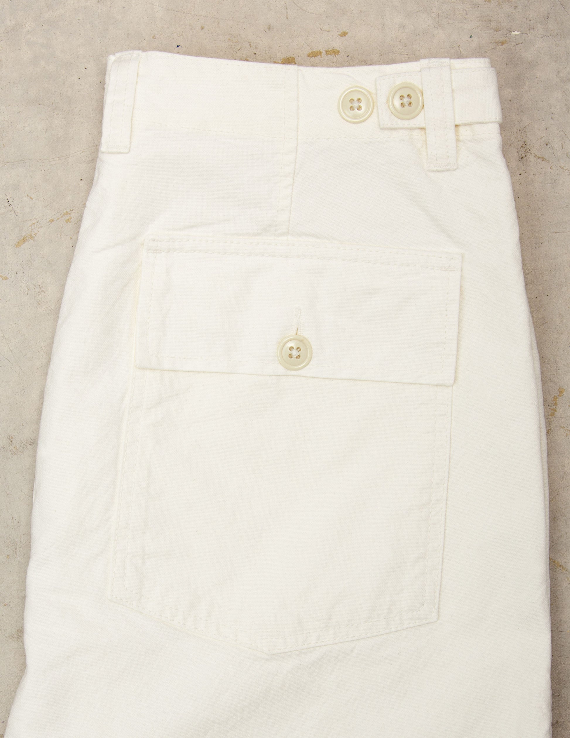 Series II Garment Dyed Utility Pant in Chalk