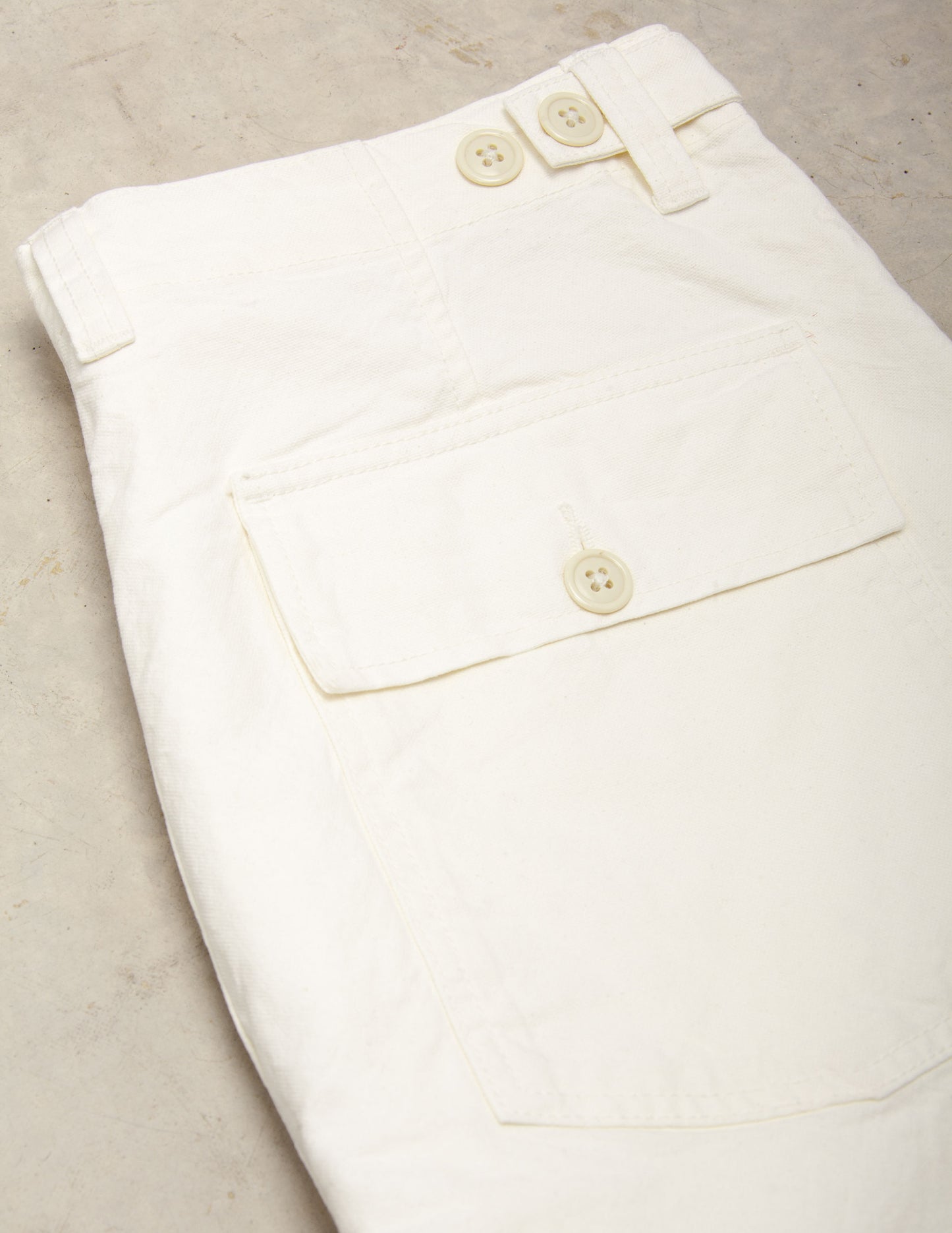 Series II Garment Dyed Utility Pant in Chalk