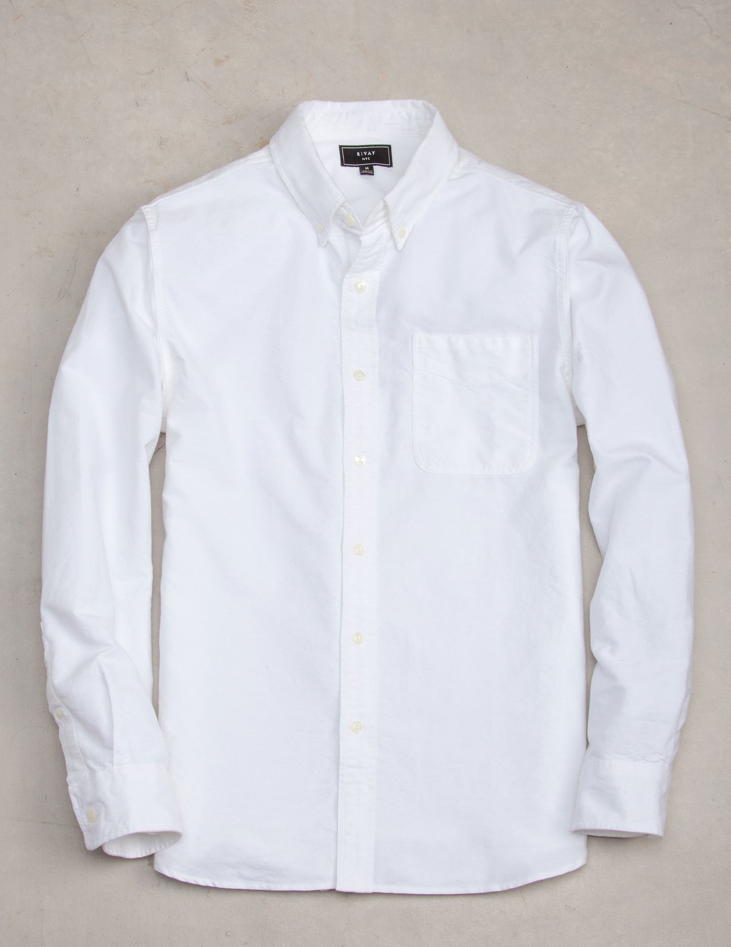 Shaw Selvedge Oxford Button Down in White