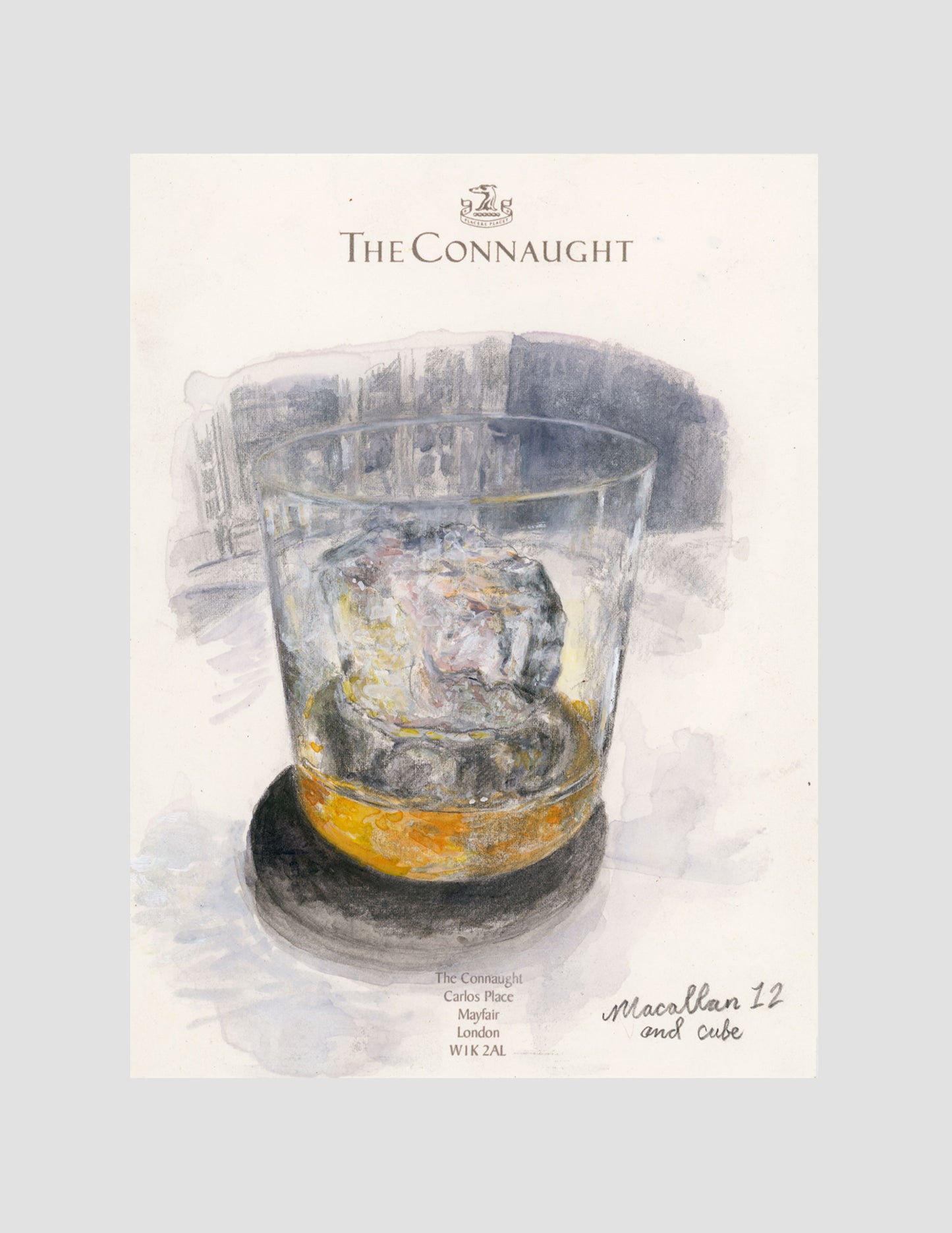 J. Cournoyer Drawing- Macallan 12 & Cube