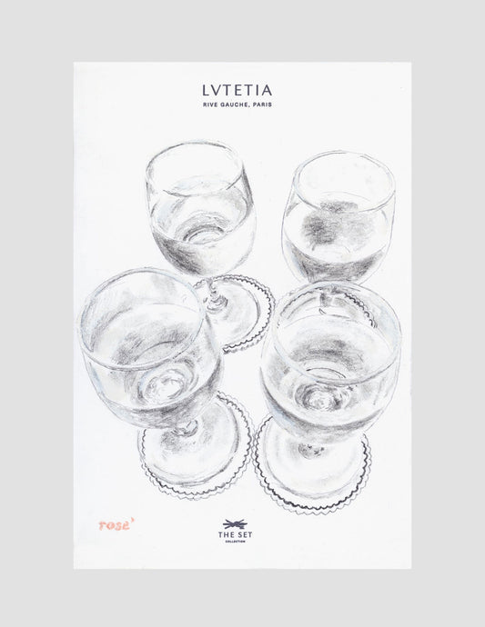 Rosé on Lvtetia Paris, 2024, 6" x 4"