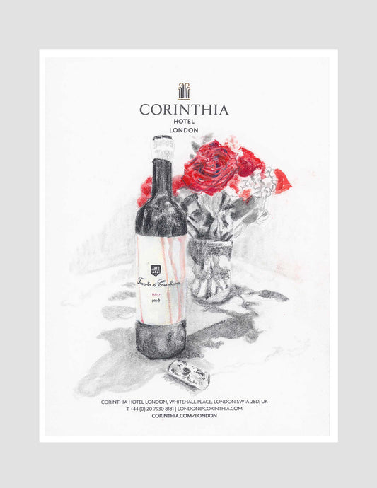 Tenuta di Carleone on Corinthia London, 2024, 8" x 6"