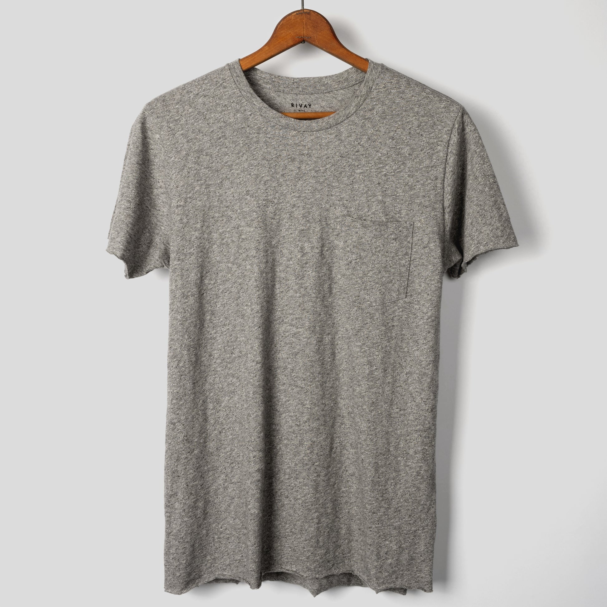 Meanswhile Packable Pocket Tee - Grey
