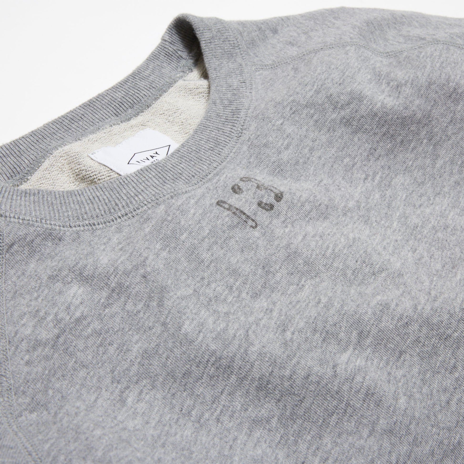 frank & oak - the ‘76 french terry sweatshirt in grey